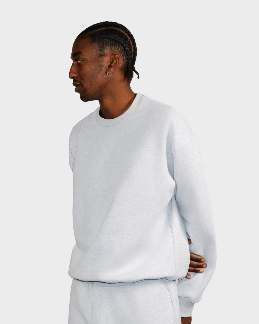 CREWNECK 'HEATHER GREY'