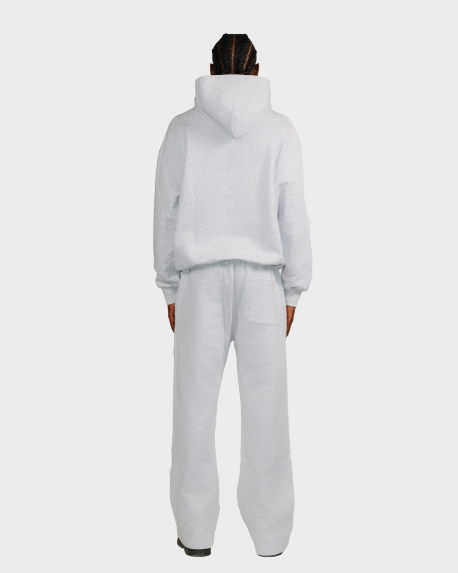 ZIP HOODIE ‘HEATHER GREY’