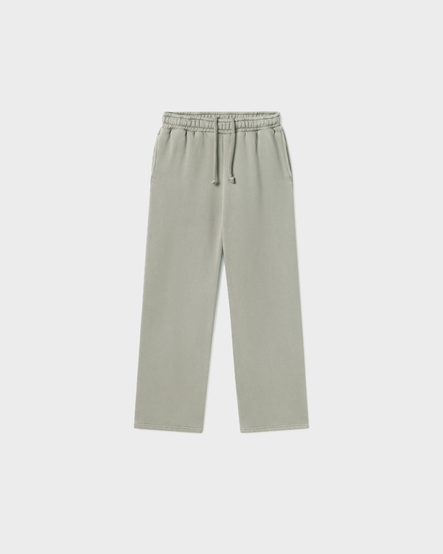 STRAIGHT-LEG PANTS 'VINTAGE OLIVE'