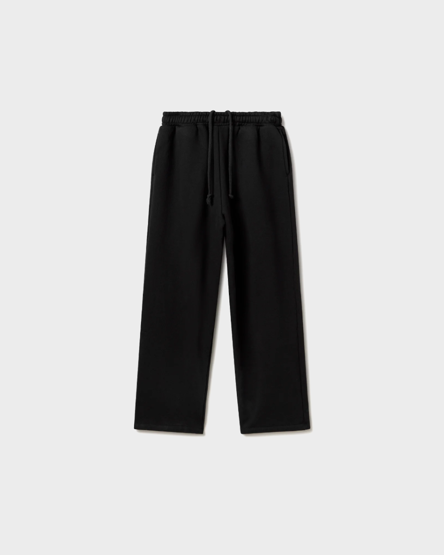 STRAIGHT-LEG PANTS 'BLACK'