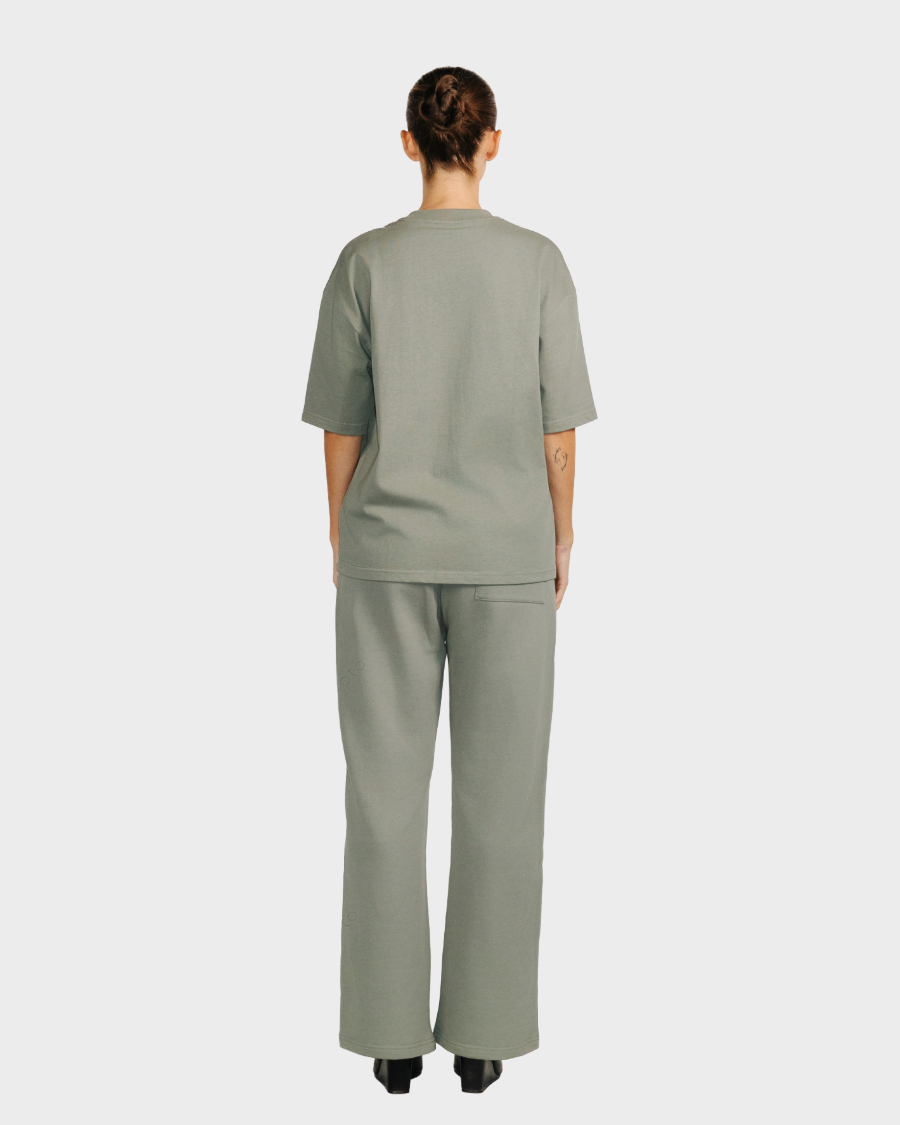 HEAVY BOX FIT T-SHIRT 'VINTAGE OLIVE'