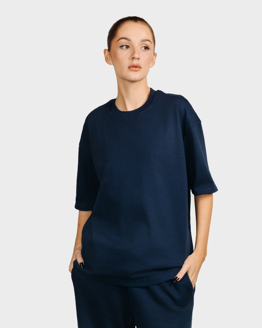 BOX FIT T-SHIRT 'NAVY'