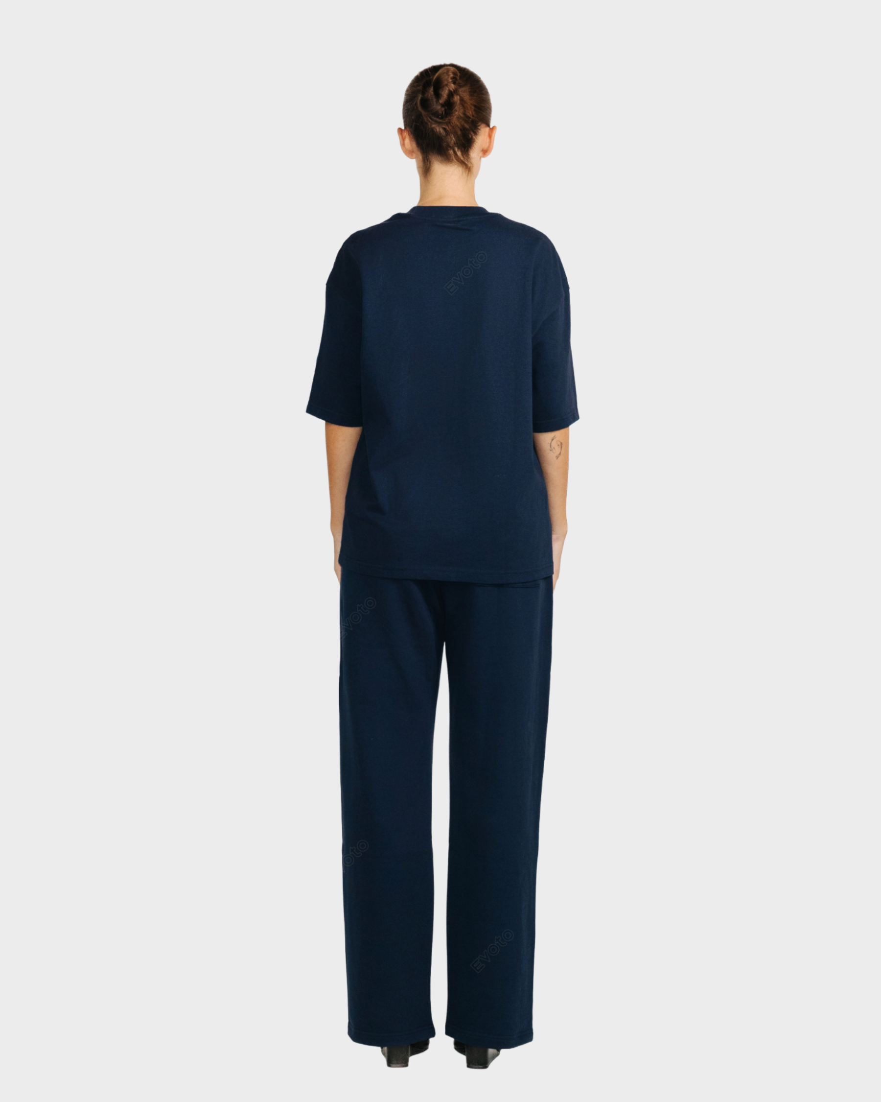 HEAVY BOX FIT T-SHIRT 'NAVY'