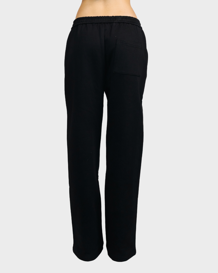 STRAIGHT-LEG PANTS 'BLACK'