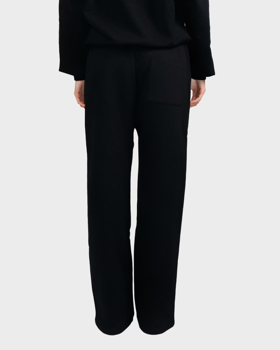 STRAIGHT-LEG PANTS 'BLACK'