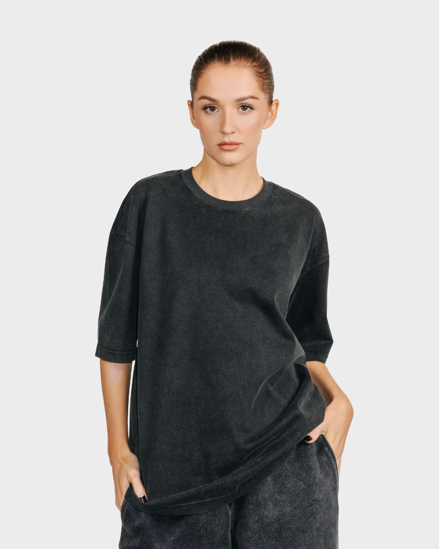 BOX FIT T-SHIRT 'VINTAGE BLACK'