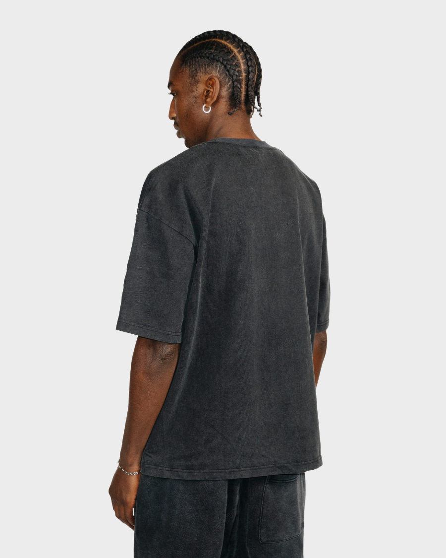 BOX FIT T-SHIRT 'VINTAGE BLACK'