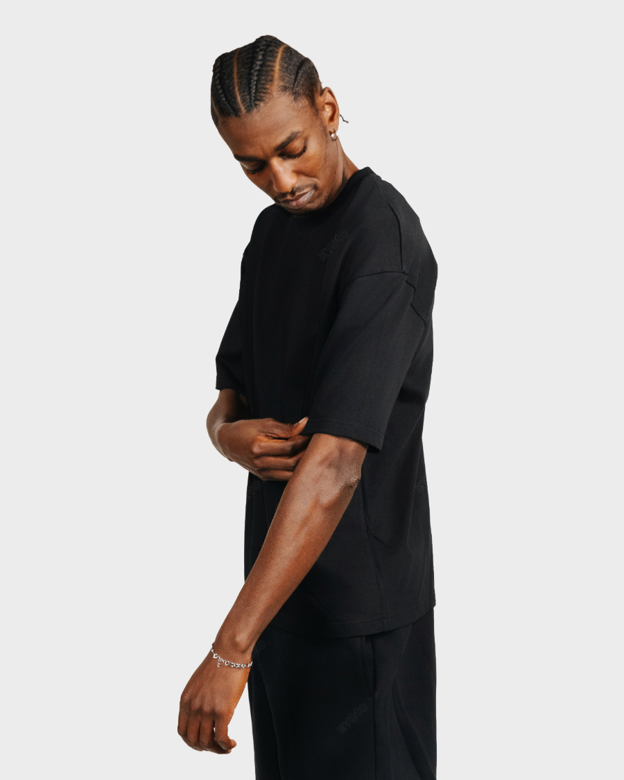 HEAVY BOX FIT T-SHIRT 'BLACK'