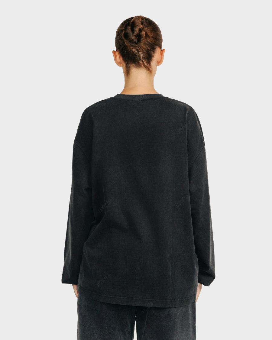 HEAVY LONG SLEEVE 'VINTAGE BLACK'
