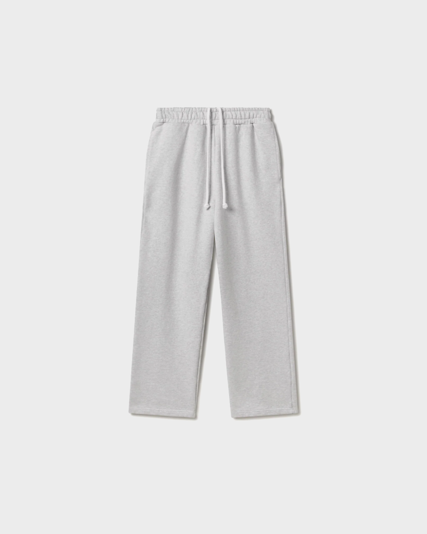 STRAIGHT-LEG PANTS 'HEATHER GREY'
