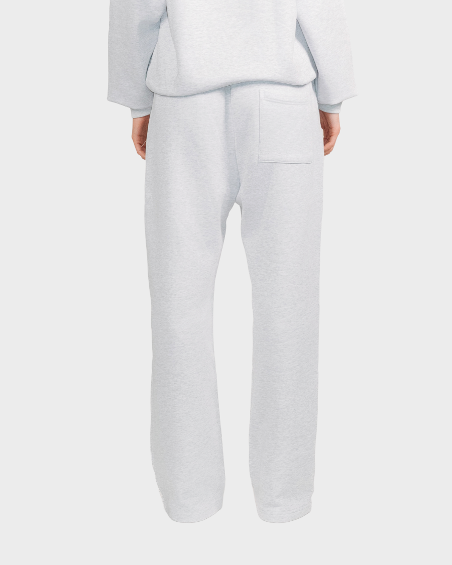 STRAIGHT-LEG PANTS 'HEATHER GREY'